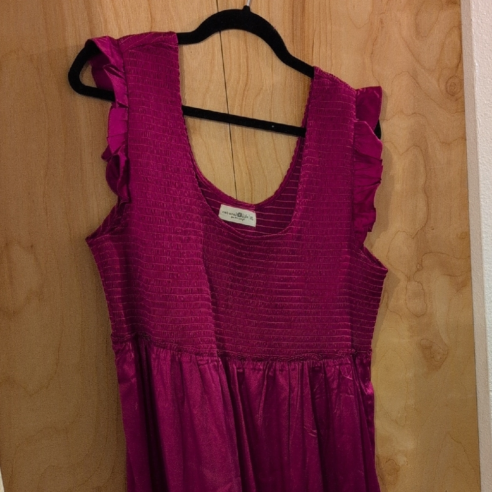 NATURAL LIFE Fuchsia Midi Dress